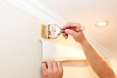 Pose de papier peint à Taïx — revêtements muraux et toiles de verre